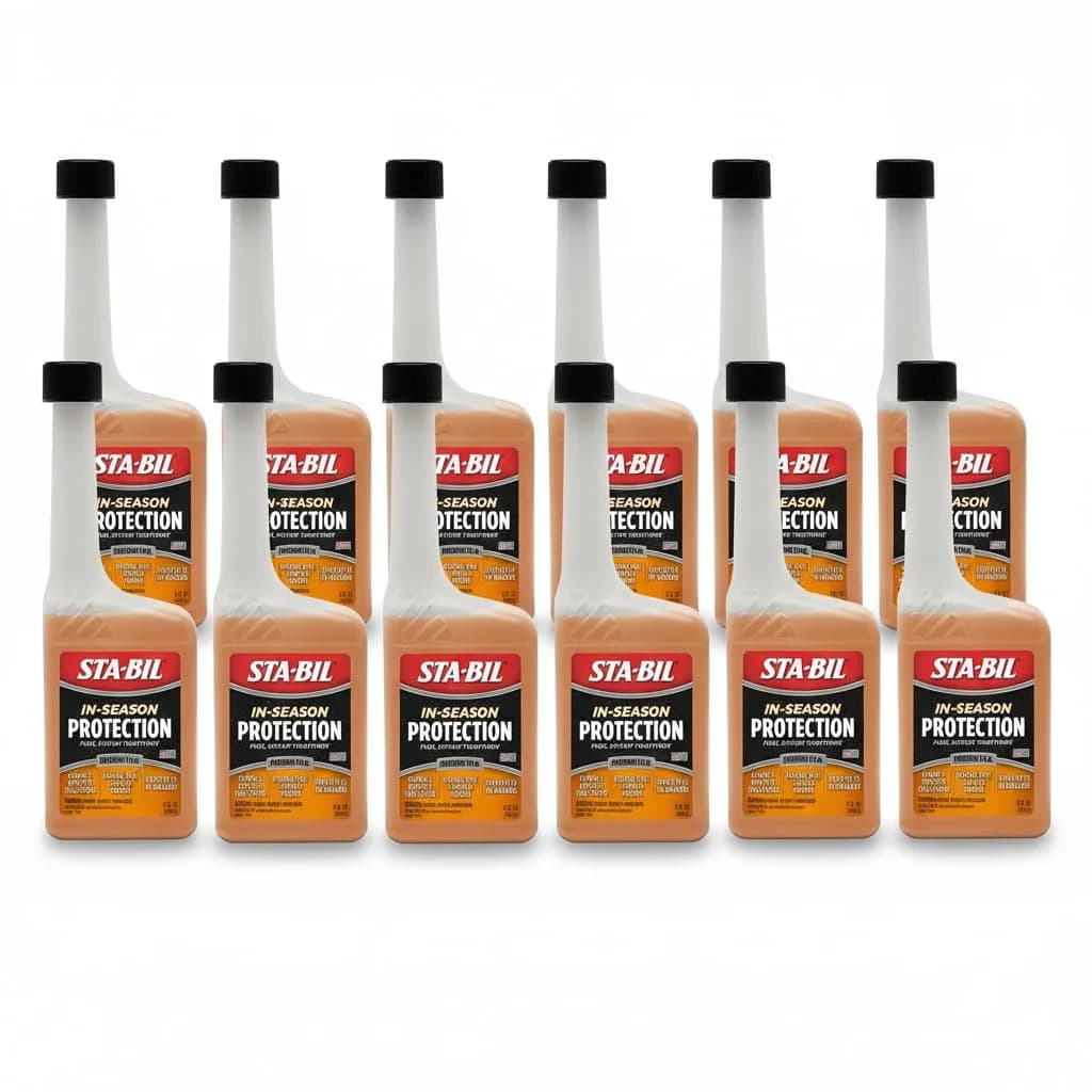 STA-BIL In-Season Protection Fuel System Treatment & Injector Cleaner 120 fl oz (10 oz 12-Pack) | Cleans Injectors, Stabilizes Fuel, Boosts MPG - main product image