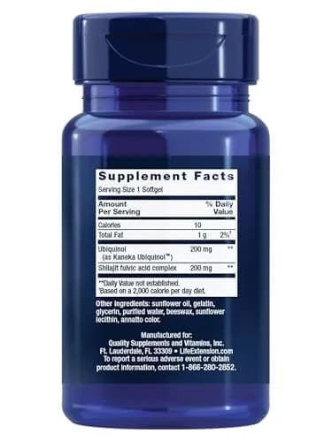Life Extension Super Ubiquinol CoQ10, 200 mg, 30 Softgels thumbnail 2