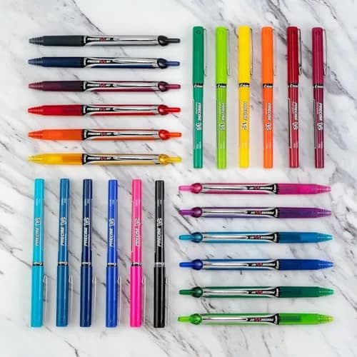 PILOT Precise V5 RT Rolling Ball Pens, Black Ink, 0.5mm, 3-Pack | Smooth Writing, Retractable, Fine Point thumbnail 4