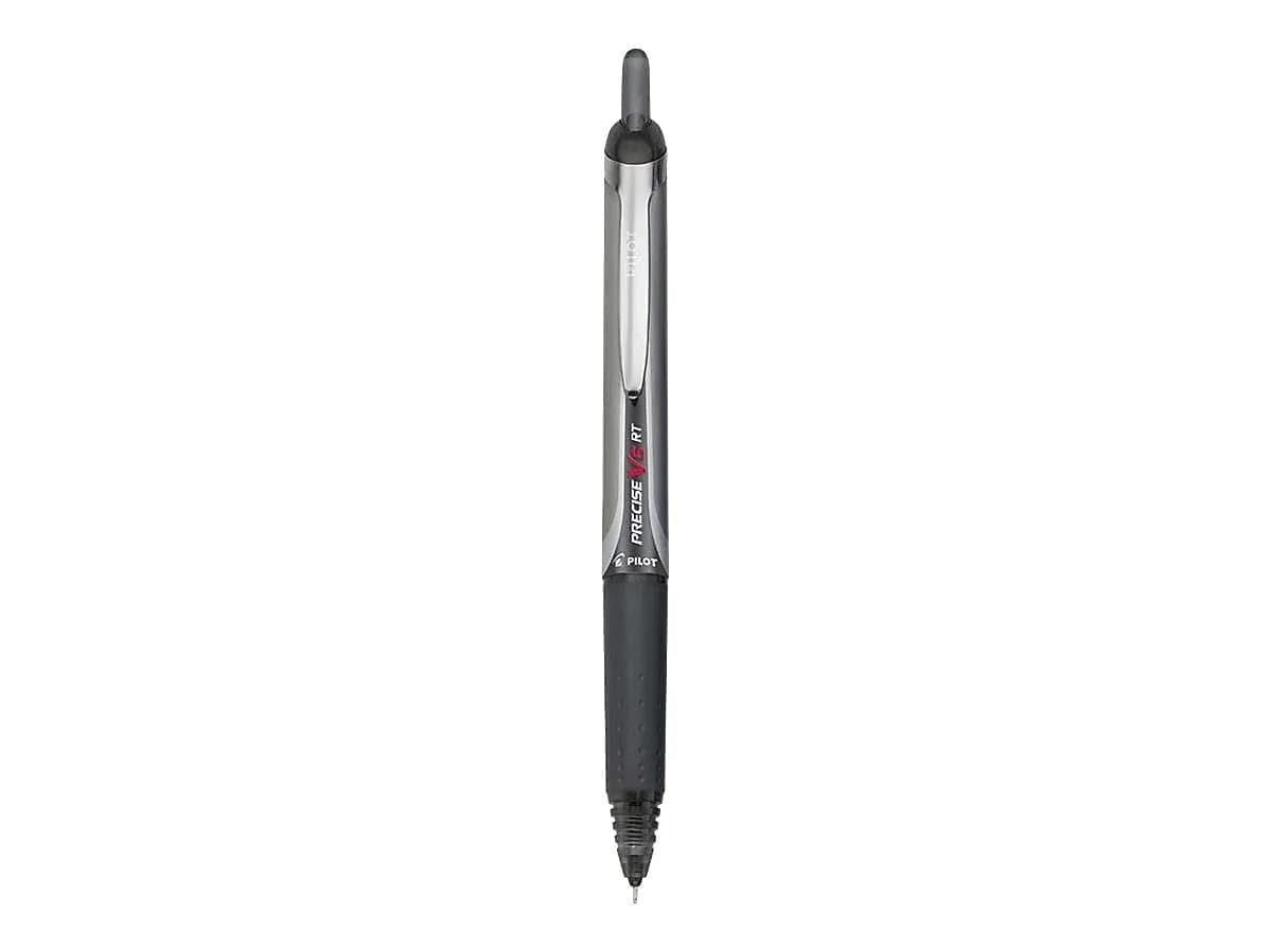 Pilot Precise V5 RT Rollerball Pens, Extra Fine 0.5mm Black Ink, 3 Count Pack - view 3