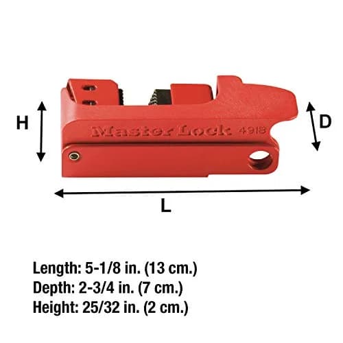 Master Lock 491B Lockout Tagout Circuit Breaker Tall & Wide Toggles | OSHA Compliant Lockout Device thumbnail 5
