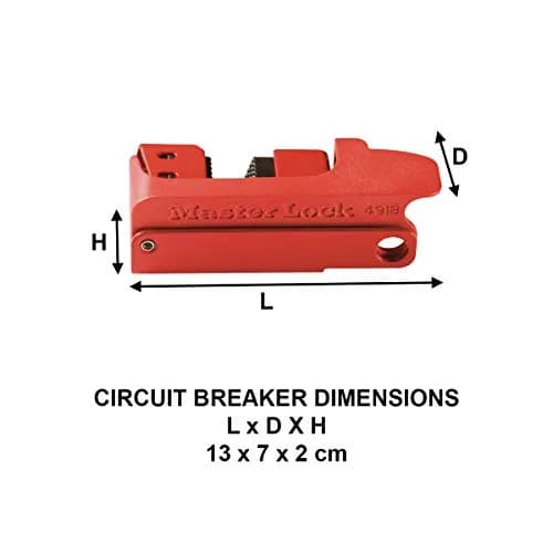 Master Lock 491B Lockout Tagout Circuit Breaker Tall & Wide Toggles | OSHA Compliant Lockout Device thumbnail 6