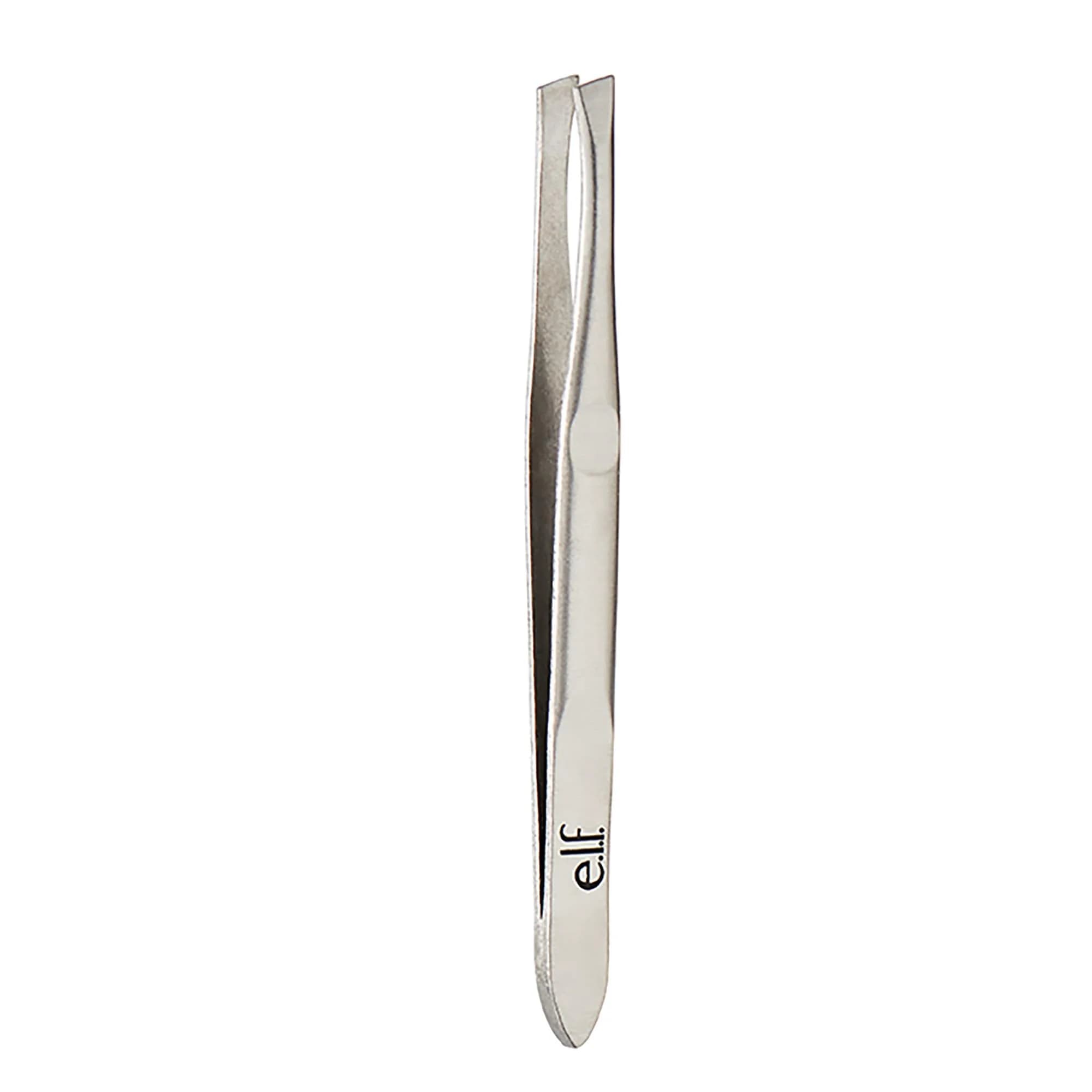 e.l.f. Slant Tweezer Stainless Steel | Precise Hair Removal & Shaping (70-120c) — Slant Tweezer