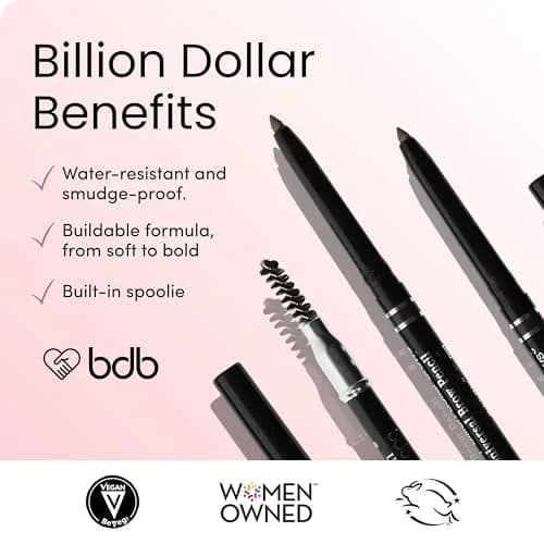 billion dollar brows Universal Eyebrow Pencil 1 Count | Smudge-Proof, All-Day Wear, Vegan & Cruelty-Free thumbnail 6