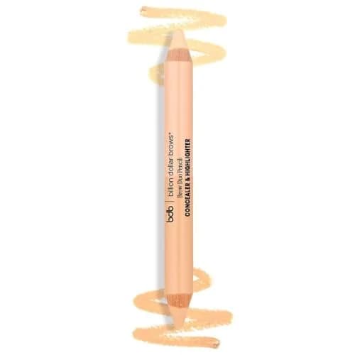 billion dollar brows Duo Brow Highlighter & Concealer Pencil Universal Wand | Instant Lift & Flawless Definition thumbnail 1
