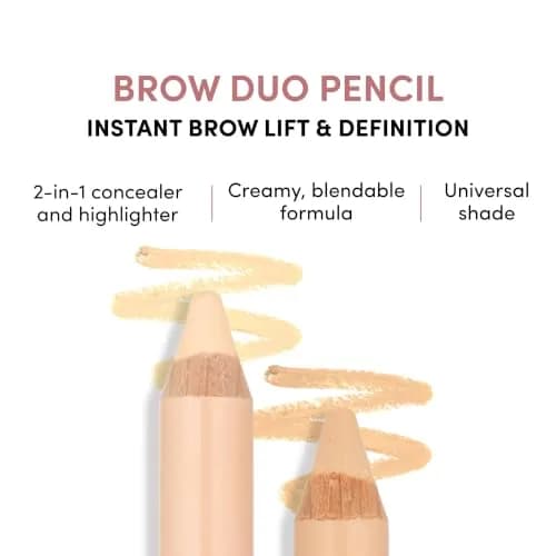 billion dollar brows Duo Brow Highlighter & Concealer Pencil Universal Wand | Instant Lift & Flawless Definition thumbnail 2