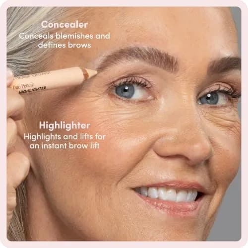 billion dollar brows Duo Brow Highlighter & Concealer Pencil Universal Wand | Instant Lift & Flawless Definition thumbnail 3
