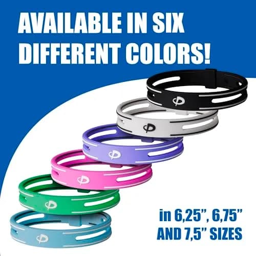 Phiten S-PRO Titanium Bracelet Waterproof Silicone 6.75 Inch | Aqua-Titanium for Muscle Relaxation thumbnail 5
