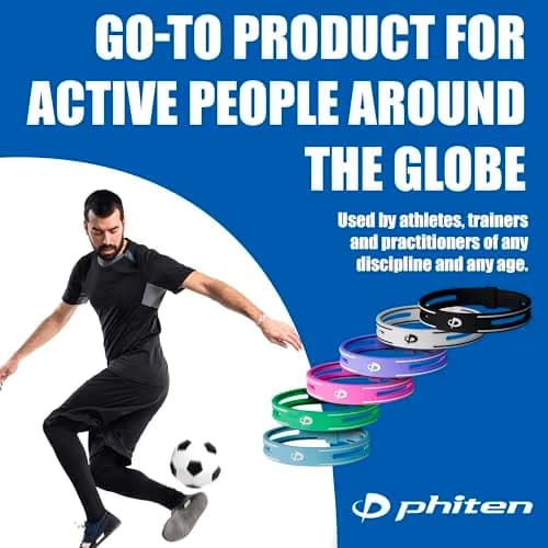Phiten S-PRO Titanium Bracelet Waterproof Silicone 6.75 Inch | Aqua-Titanium for Muscle Relaxation thumbnail 6