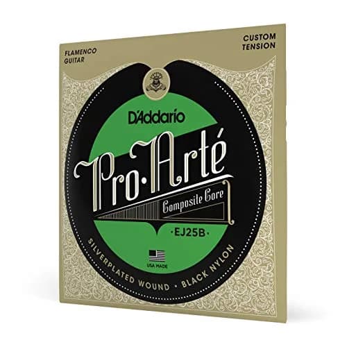 D'Addario Pro-Arte Composite Flamenco Black Nylon Strings Set | 0.72mm (0.0285") — Black Nylon