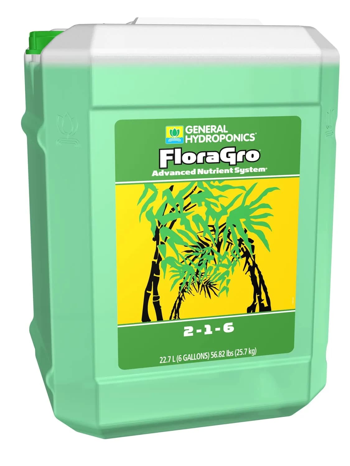 General Hydroponics FloraGro Liquid Nutrient 22.7 L (6 Gallon) | Stimulates Vegetative Growth
