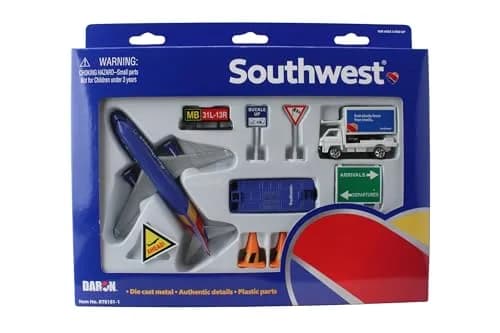 Daron Southwest Airlines Airport Playset Die-Cast Toy Ages 3+ | Authentic Airport Adventure with Die-Cast Plane thumbnail 7