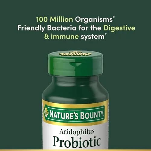 Nature's Bounty Acidophilus Probiotic Supplement Tablets 200 Count | Daily Digestive & Immune Support thumbnail 3