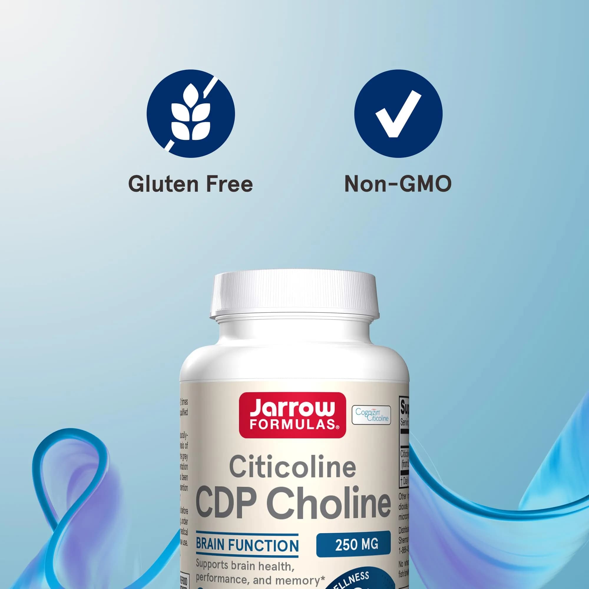 Jarrow Formulas Citicoline CDP Choline 250 mg Capsules | Brain Health Support, Memory Support, Cognitive Performance, Vegan-Friendly (120 Count) - view 5