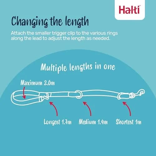 Halti Training Dog Leash | Small, Black | 2m Length | 7 Versatile Uses thumbnail 2
