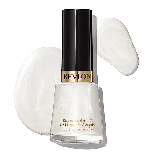 Revlon Super Lustrous Nail Enamel 0.5 fl oz (15ml) | Chip Resistant Glossy Shine — 020 Pure Pearl