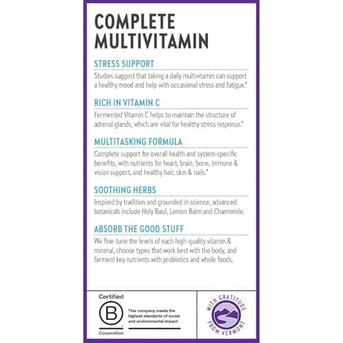 New Chapter Perfect Calm Stress Multivitamin 144 Count | Supports Mood & Stress, Fermented with Organic Botanicals thumbnail 8