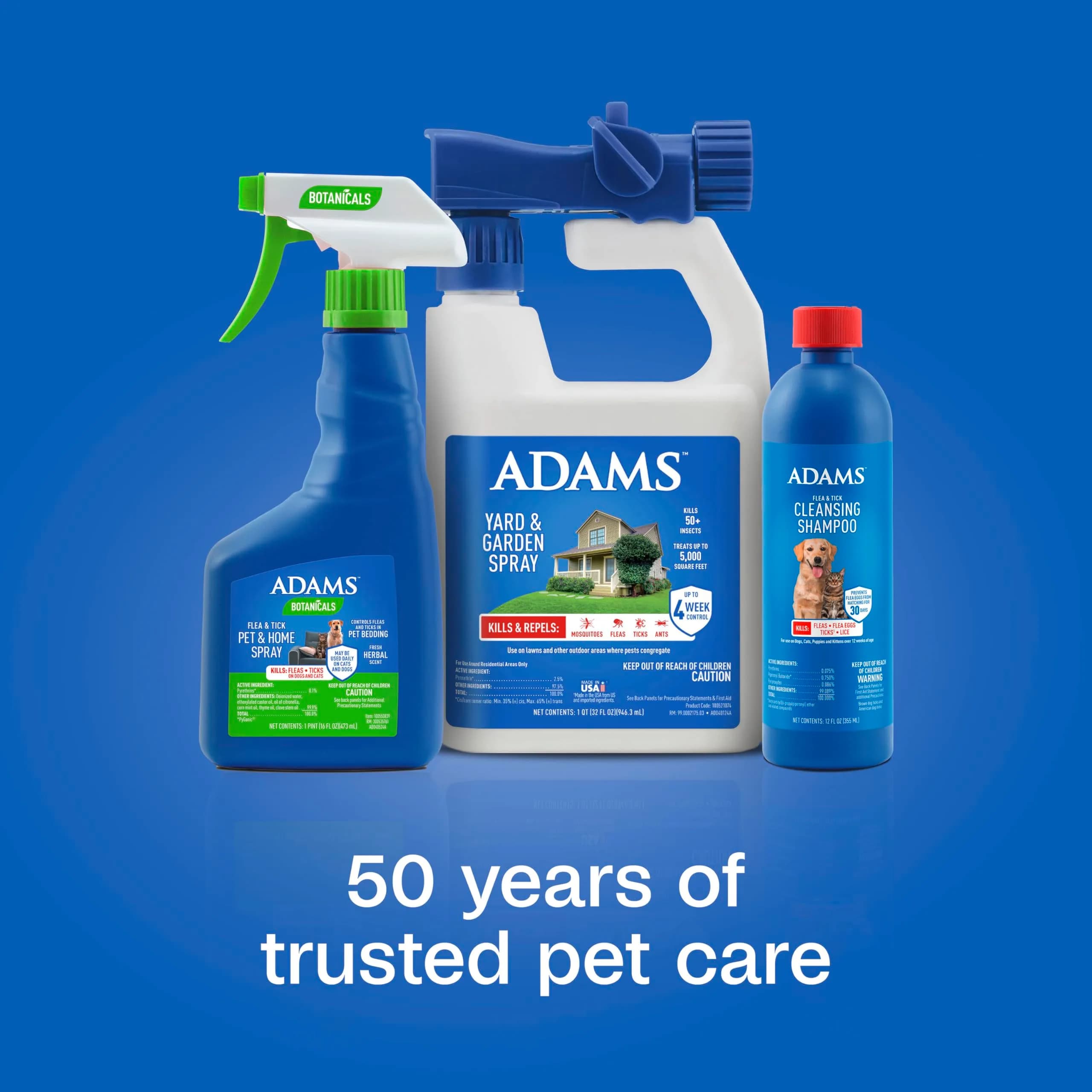ADAMS Plus Flea & Tick Shampoo with Precor for Dogs, Cats, Puppies & Kittens, 355ml (12 Fl Oz) | Kills Fleas, Eggs, Ticks & Lice - view 7