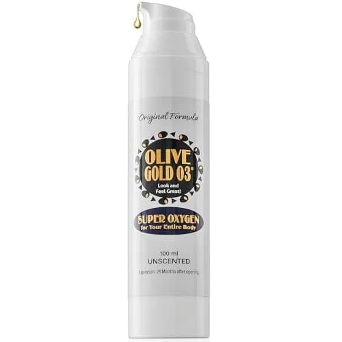 Olive Gold O3 Skin Care Lotion – Ozonated Olive Oil Moisturizer for Face & Body, Natural Hydration & Anti-Aging Support (4oz) thumbnail 1