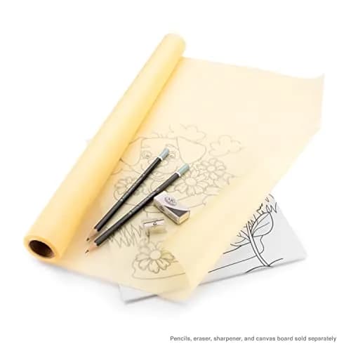 Bee Paper Sketch and Trace Roll, Canary Yellow 45.7 cm x 18.3 m (18" x 20 yds) | Acid-Free Art Paper for Sketching & Tracing thumbnail 4