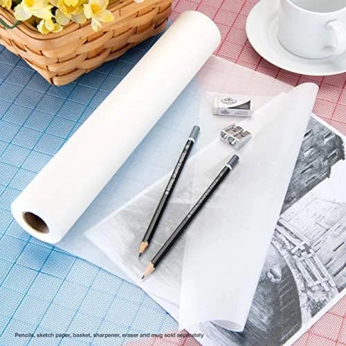 Bee Paper Company White Sketch and Trace Roll 30.48 cm x 45.72 m | Acid-Free Artist Paper thumbnail 5