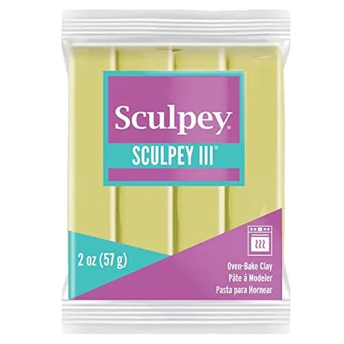 Sculpey III Polymer Oven-Bake Clay 56.7 g (2 oz) Glow in the Dark | ASTM D-4236 Certified Non-Toxic thumbnail 1