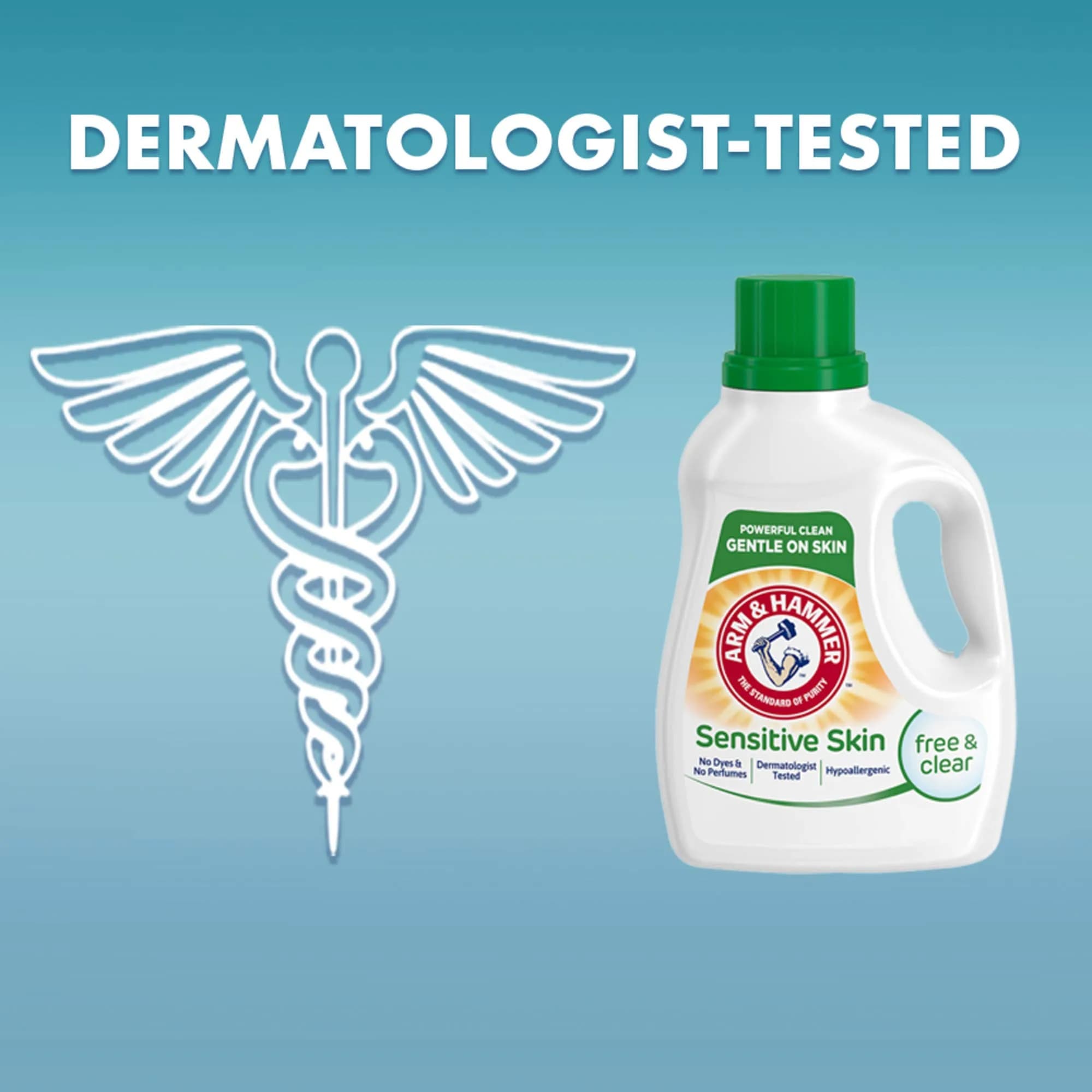 Arm & Hammer Sensitive Skin Free & Clear Liquid Laundry Detergent 150 Fl Oz (4.43 L) | Hypoallergenic & Dermatologist Tested - view 5