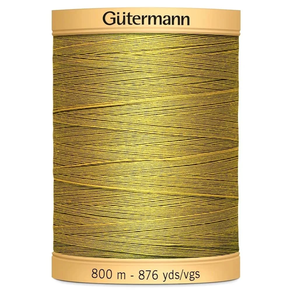 Gütermann Natural Cotton Thread Solids, Sunset Orange, 800m (2625 yd) | 100% Mercerized Cotton for Hand & Machine Sewing - main product image