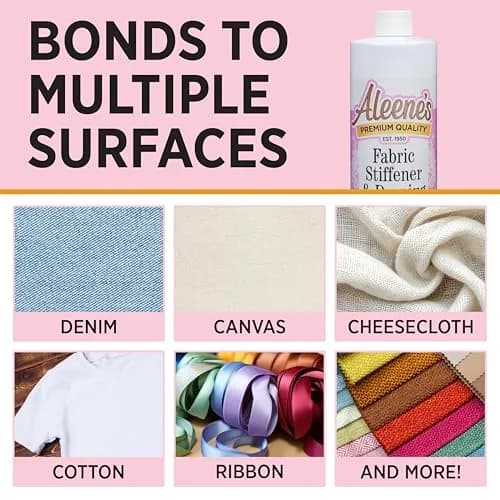 Aleene's Fabric Stiffener and Draping Liquid 237ml (8 fl Oz) | Shapes & Drapes Fabrics for Crafts thumbnail 6
