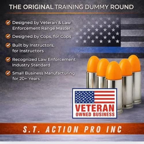 S.T. Action Pro 9mm Snap Caps 10-Pack | Inert Dummy Rounds for Dry Fire & Reloading thumbnail 2