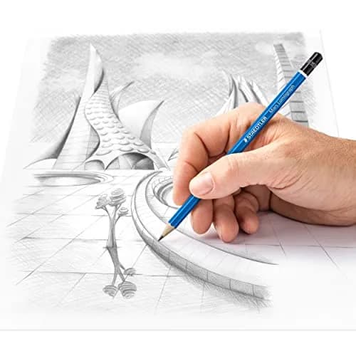 STAEDTLER Mars Lumograph 3B Graphite Pencil 1 Count | Medium Soft, Break-Resistant Bonded Lead, 12 Pack thumbnail 4