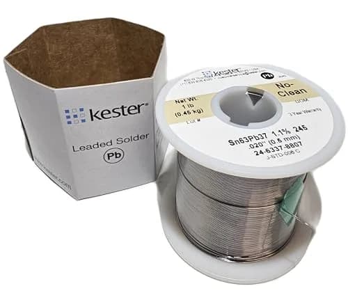 Kester 63/37 Sn/Pb Solder Wire 0.508mm (0.02") | 1 lb Spool for Electronics Soldering thumbnail 2