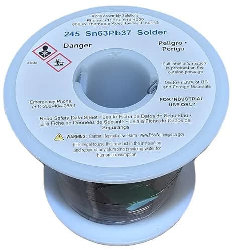 Kester 63/37 Sn/Pb Solder Wire 0.508mm (0.02") | 1 lb Spool for Electronics Soldering thumbnail 3