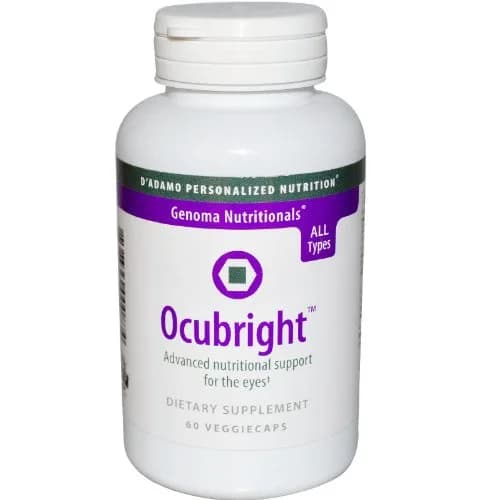 D'Adamo Personalized Nutrition Ocubright 60 Count | Eye Support & Dietary Supplement thumbnail 1