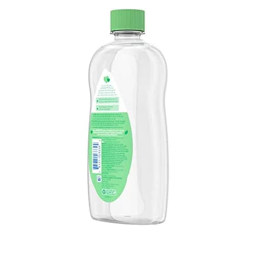 Johnson's Baby Oil with Aloe Vera & Vitamin E, 591ml (20 Fl Oz) | Hypoallergenic Moisturizing Oil for Baby's Delicate Skin thumbnail 5