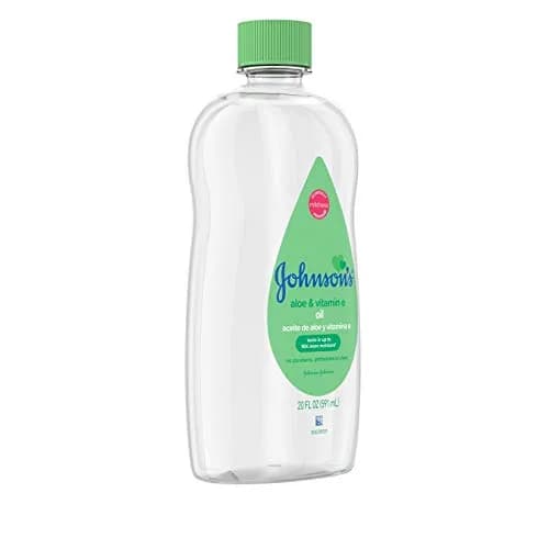 Johnson's Baby Oil with Aloe Vera & Vitamin E, 591ml (20 Fl Oz) | Hypoallergenic Moisturizing Oil for Baby's Delicate Skin thumbnail 3