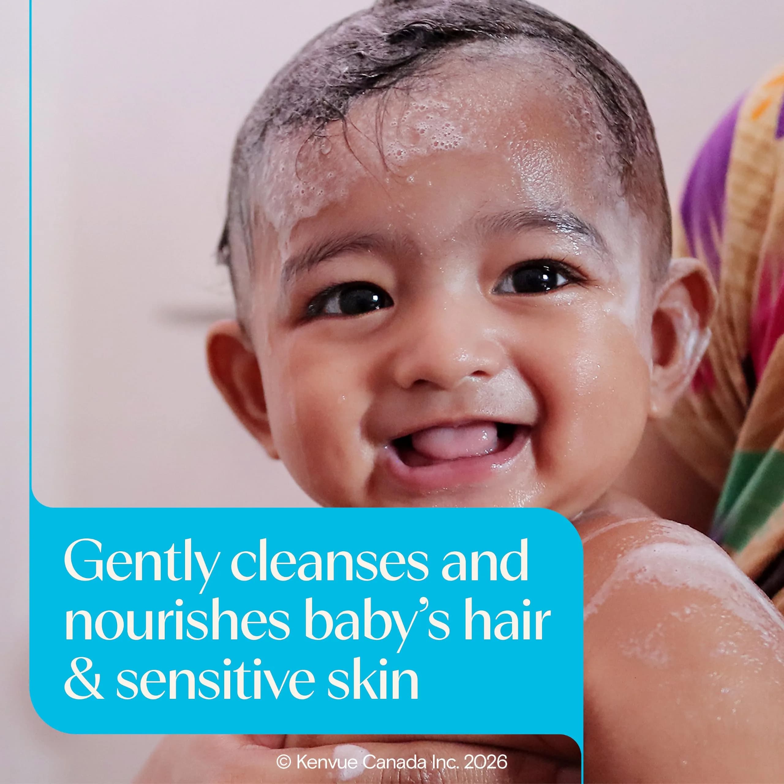 Aveeno Baby Daily Moisture Gentle Body Wash & Shampoo 532ml (18 Fl Oz) | Tear-Free Oat Extract - view 2