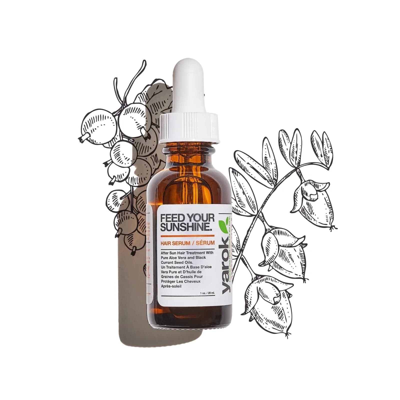 Yarok Feed Your Sunshine Organic Sun Repair Hair Serum - Moisturize, Protect & Transform - 1oz