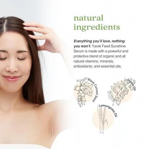 Yarok Feed Your Sunshine Organic Sun Repair Hair Serum - Moisturize, Protect & Transform - 1oz thumbnail 4