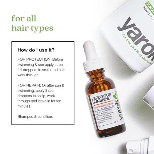 Yarok Feed Your Sunshine Organic Sun Repair Hair Serum - Moisturize, Protect & Transform - 1oz thumbnail 5