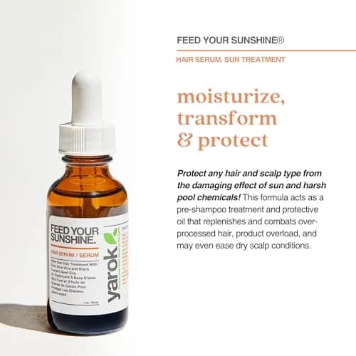 Yarok Feed Your Sunshine Organic Sun Repair Hair Serum - Moisturize, Protect & Transform - 1oz thumbnail 2