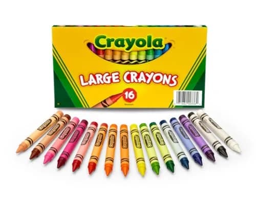 Crayola Large Crayon Set 16 Assorted Colors | Comfortable Grip for Kids & Classroom (70-120 chars) thumbnail 3
