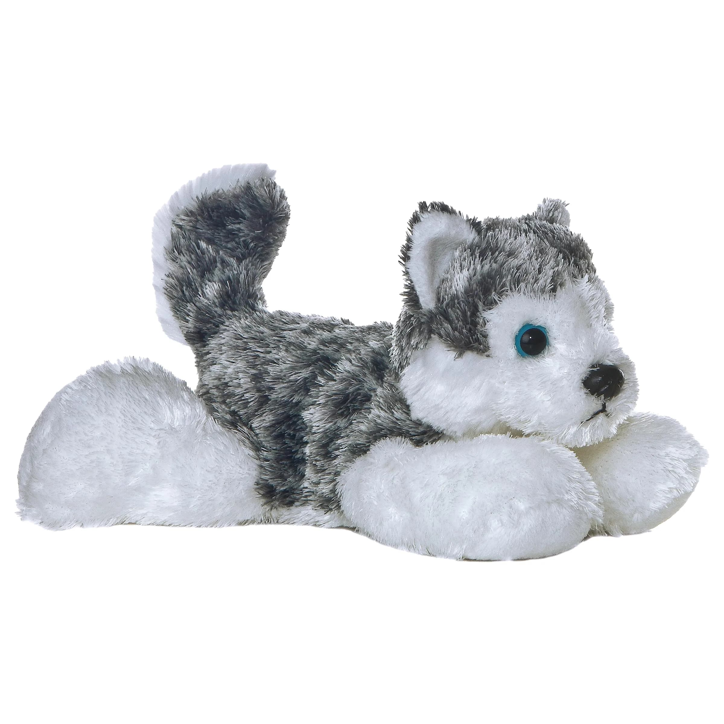 Aurora Adorable Mini Flopsie Mush Husky Stuffed Animal Toy - 20.3cm (8 Inches) Gray | ASTM-Tested for Safe Play - view 2