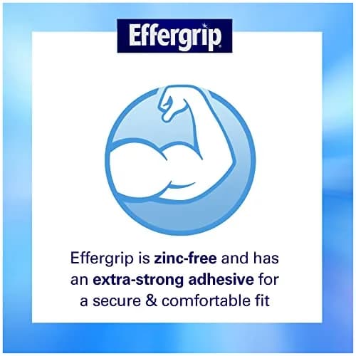 Effergrip Denture Adhesive Cream, Minty Fresh, 2.5 Oz | Zinc-Free, Extra Strong Grip, ADA Seal thumbnail 2