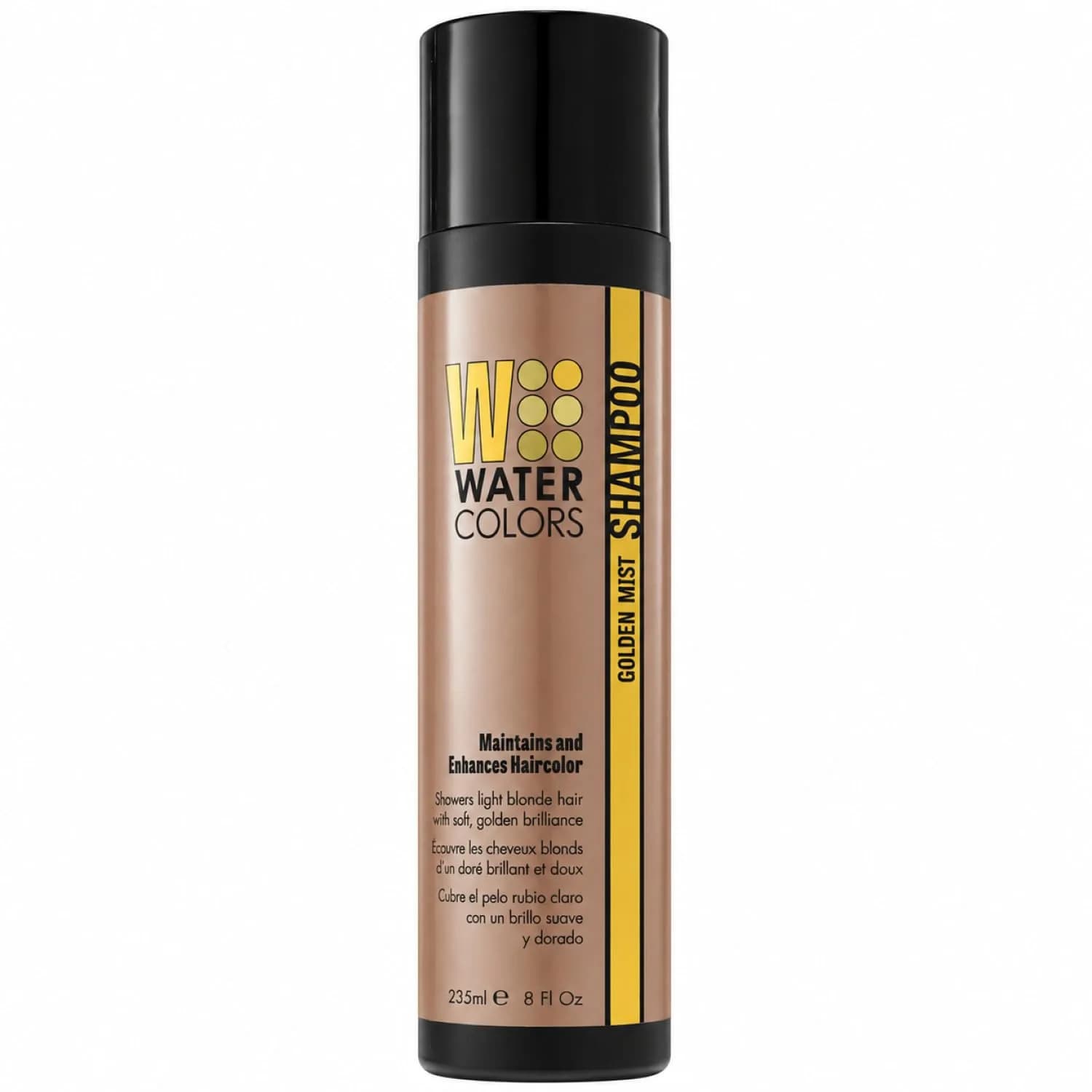 Watercolors Color Depositing Hair Dye Shampoo Liquid Copper 8 Fl Oz | Vibrant Color & Shine — Golden Mist / 8 Fl Oz