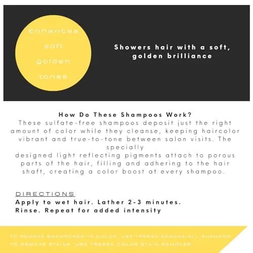 Watercolors Color Depositing Hair Dye Shampoo, Golden Mist, 8 Fl Oz | Vibrant color & shine for color-treated hair thumbnail 4