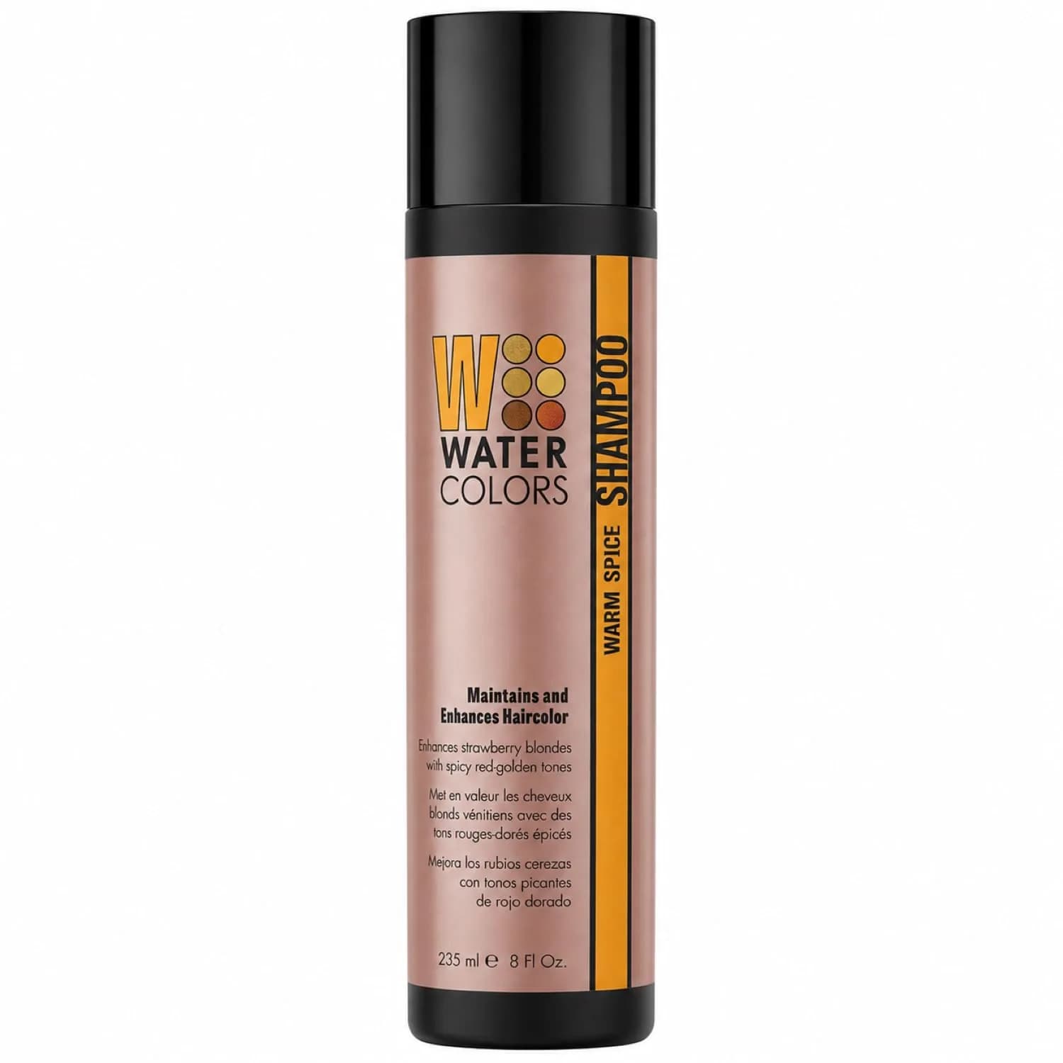 Watercolors Color Depositing Hair Dye Shampoo Liquid Copper 8 Fl Oz | Vibrant Color & Shine — Warm Spice / 8 Fl Oz