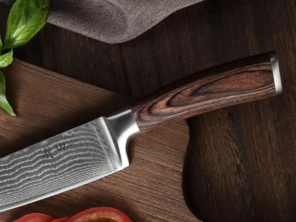 Wakoli EDIB 4-Piece VG10 Damascus Kitchen Knife Set, Pakkawood Handle | Precision & Durability for Home Chefs thumbnail 9