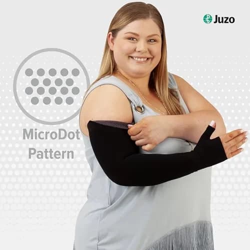 Juzo Soft 2002 Arm Sleeve Compression 30-40 mmHg Max, Long | Seamless, Medical Grade Support for Mild to Moderate Lymphedema thumbnail 2