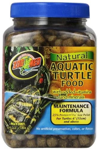 Zoo Med Natural Aquatic Turtle Food, 6.5 Ounce | Floating Pellets for Water Surface Feeding thumbnail 1